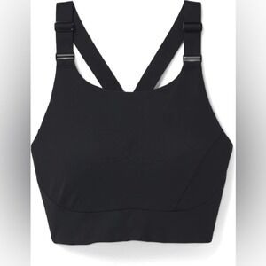 Prana chakara sports bra black adjustable straps exercise activewear workout NWT